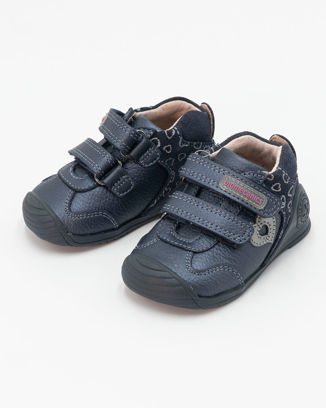Scarpe primipassi in pelle con cuori BIOMECANICS