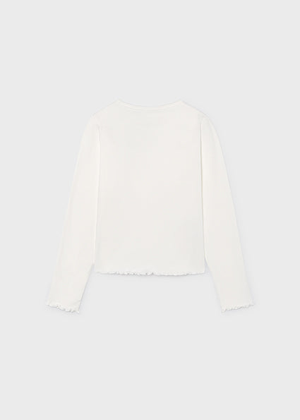 T-shirt a costine con oblò art.7.059-050 MAYORAL