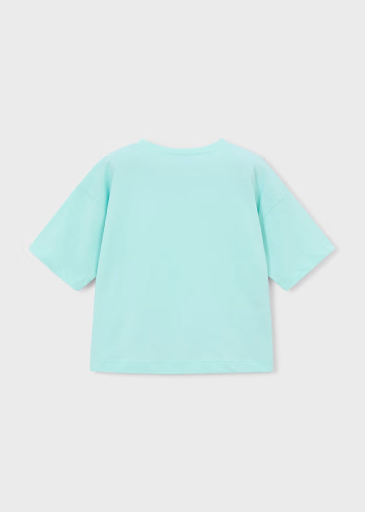 T-shirt in cotone con colibrì art.3016-22 MAYORAL