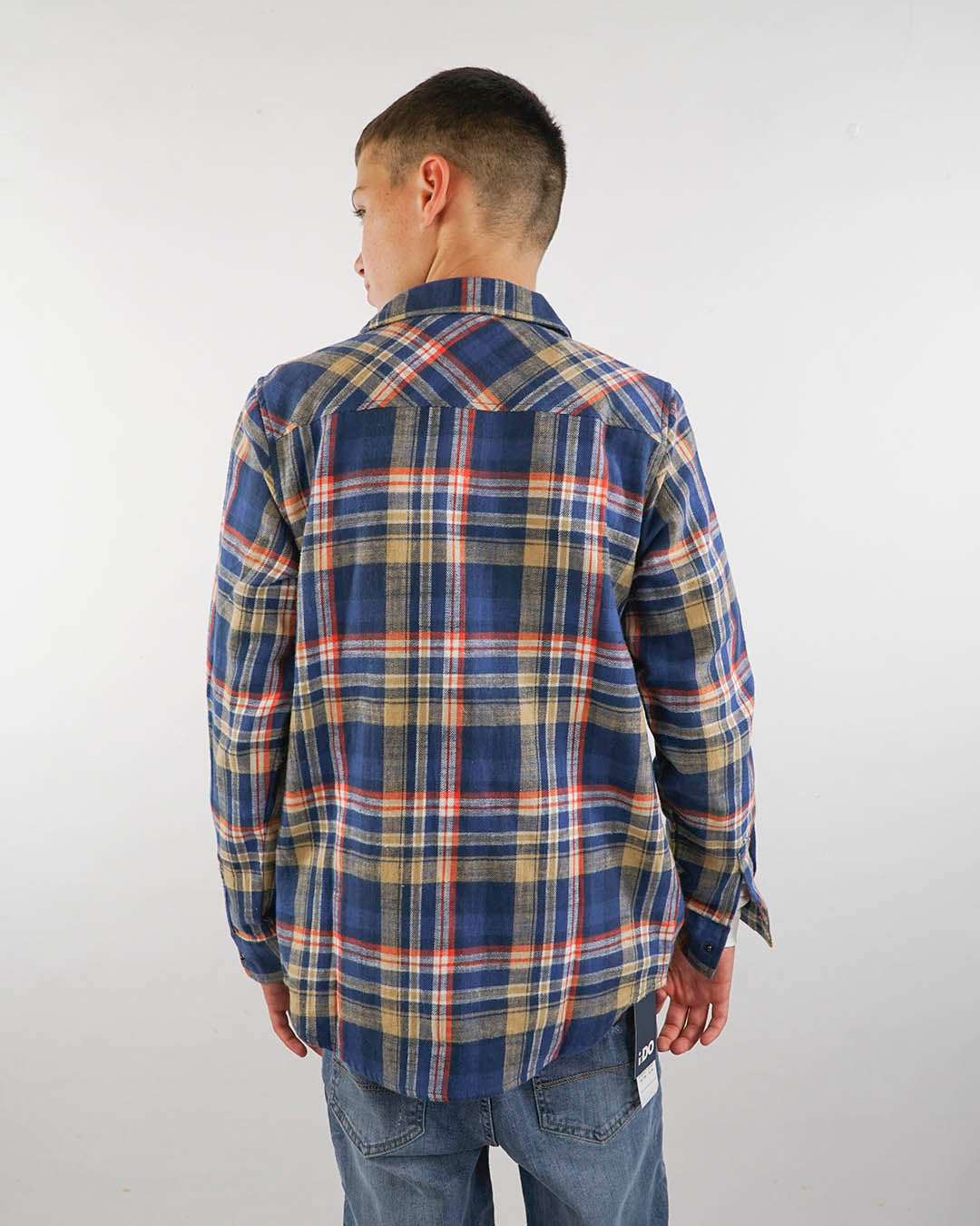 Camicia a quadri felpata