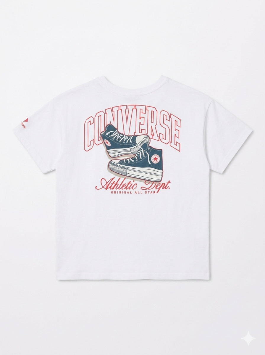 T-shirt con stampa dietro 4CH768-001 CONVERSE