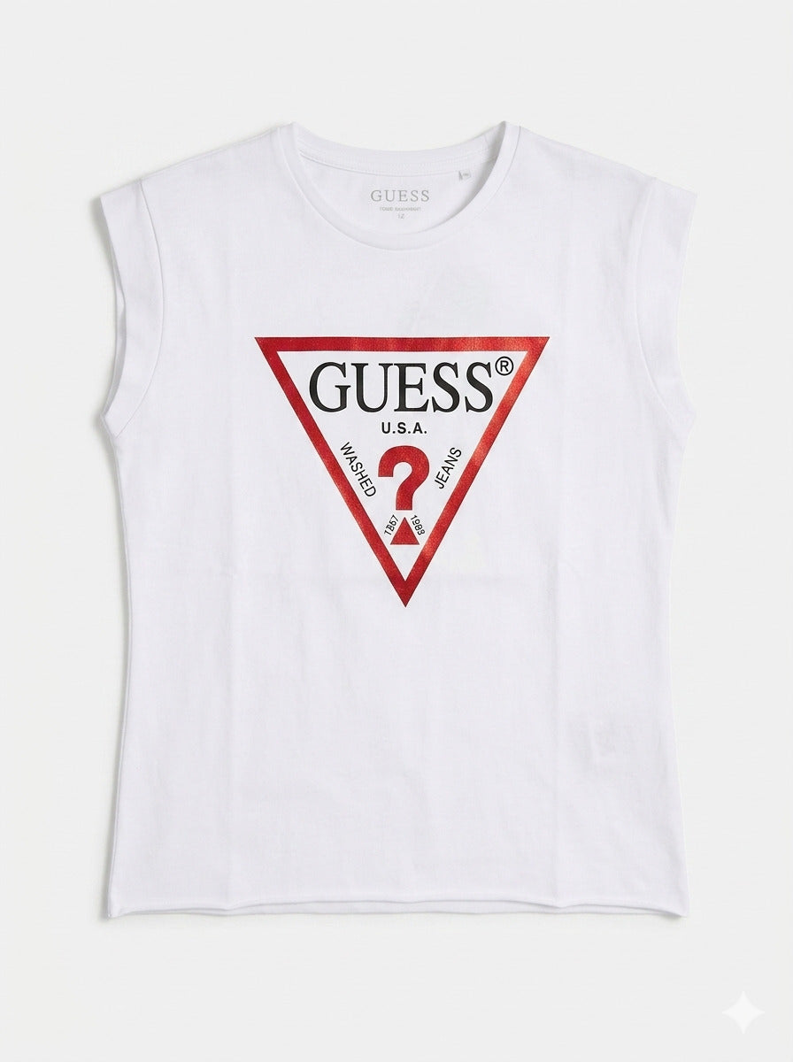 T-shirt con logo a triangoloJ81I15J1311-G011 GUESS