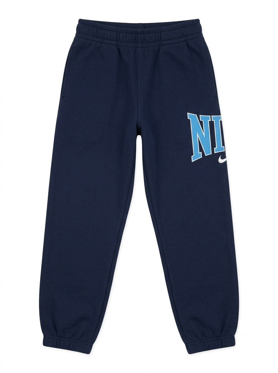 Pantaloni felpati logo azzurro art.9Q1831 NIKE