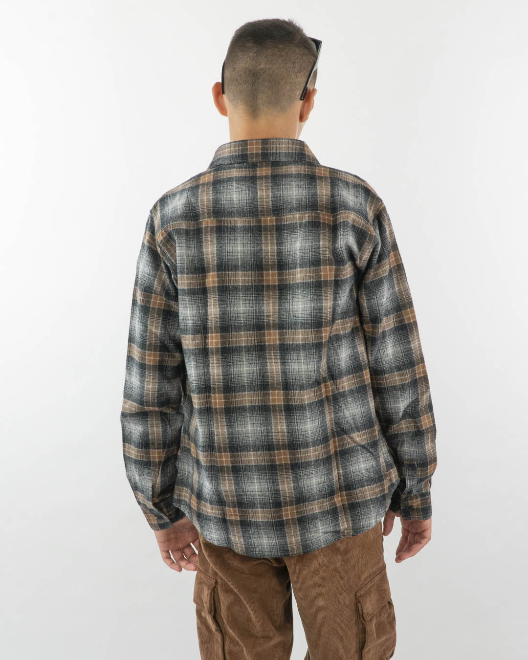 Camicia felpata a quadri PLEASE