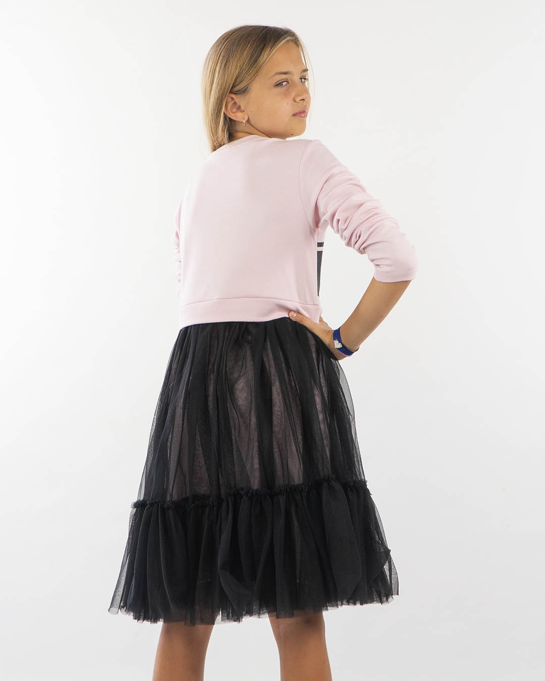 Abito con gonna in tulle
