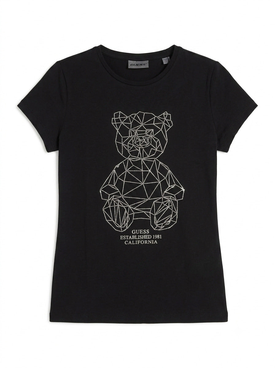 T-shirt con strass J6GI41J1314-JBLK GUESS