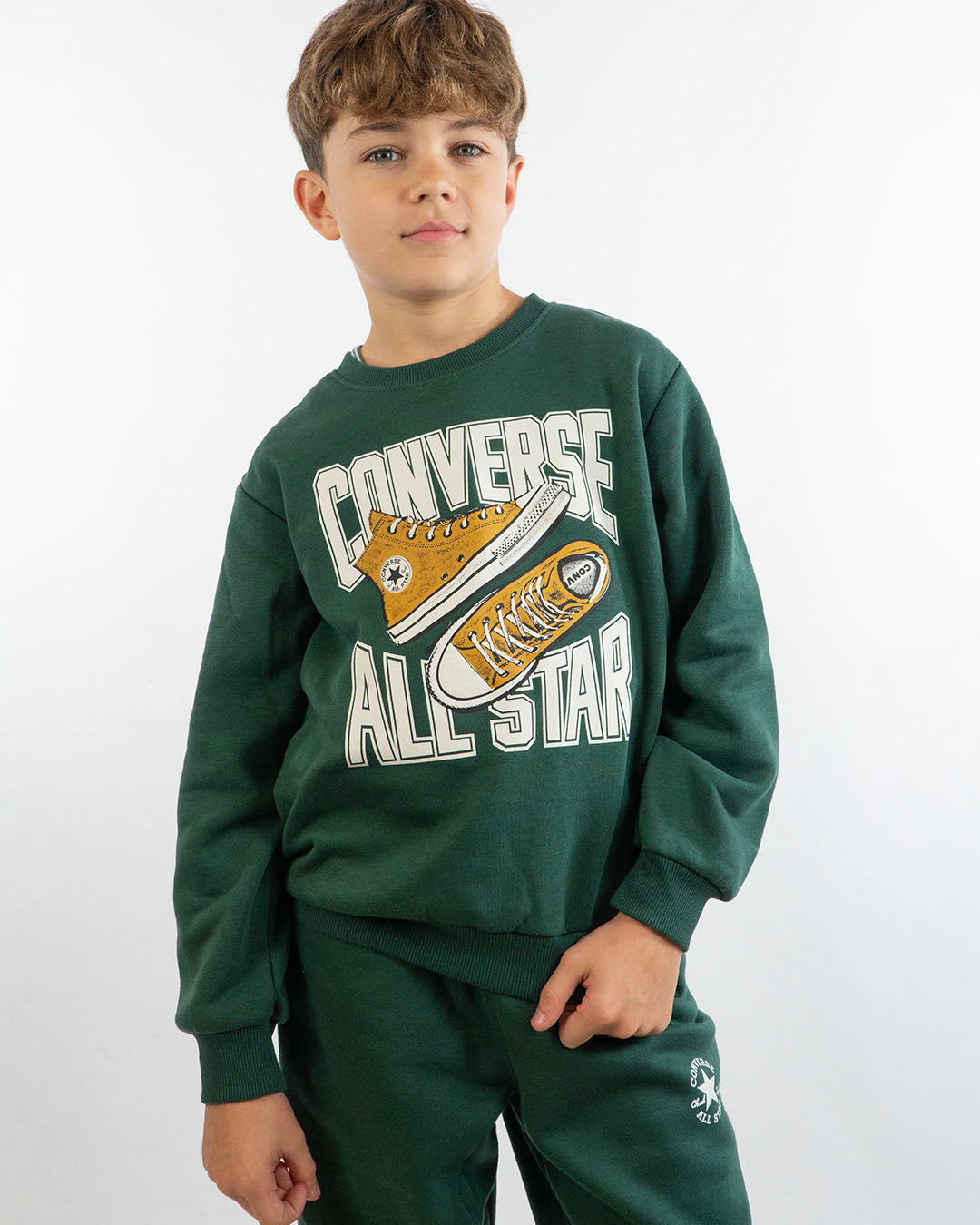 Tuta 2 pezzi felpata con stampa in rilievoCONVERSE