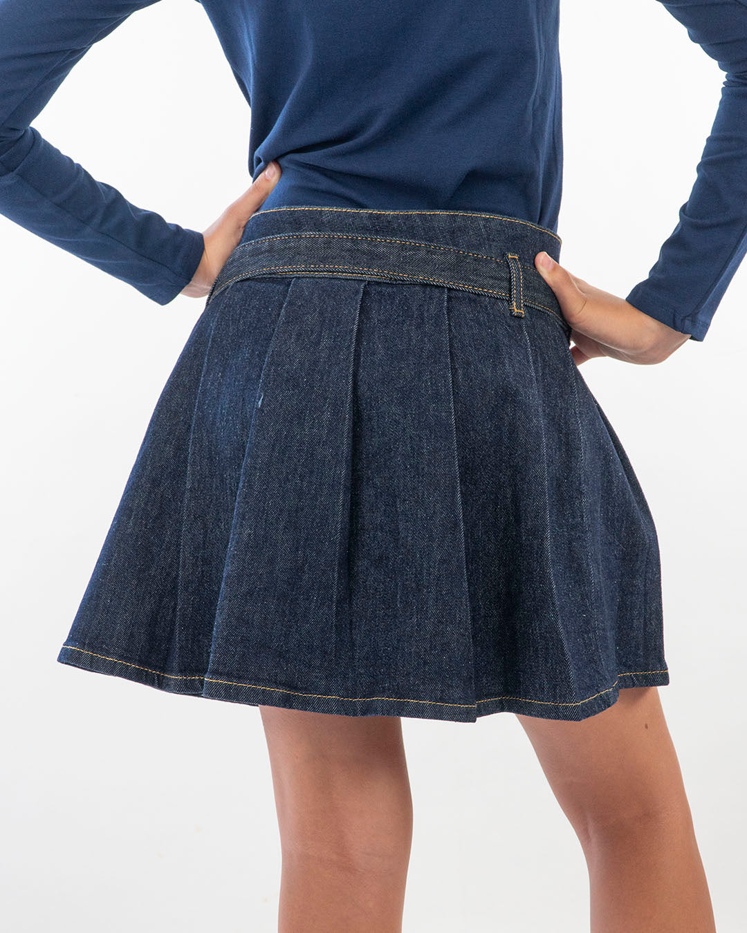 Gonna in jeans a pieghe GUESS