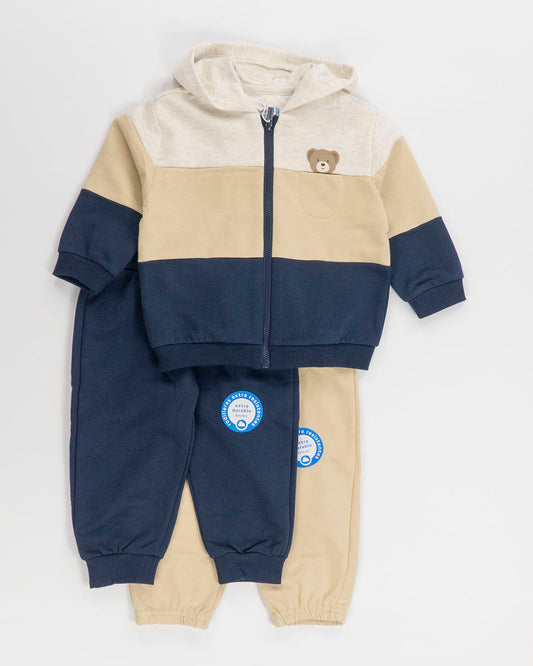 Tuta rigata felpata con 2 pantaloni MAYORAL