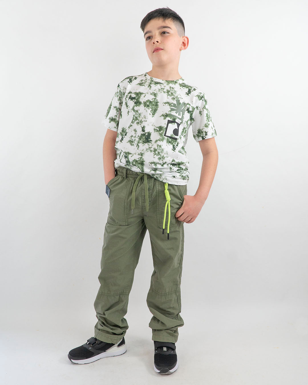 Pantalone in tela con elastico in vita I DO