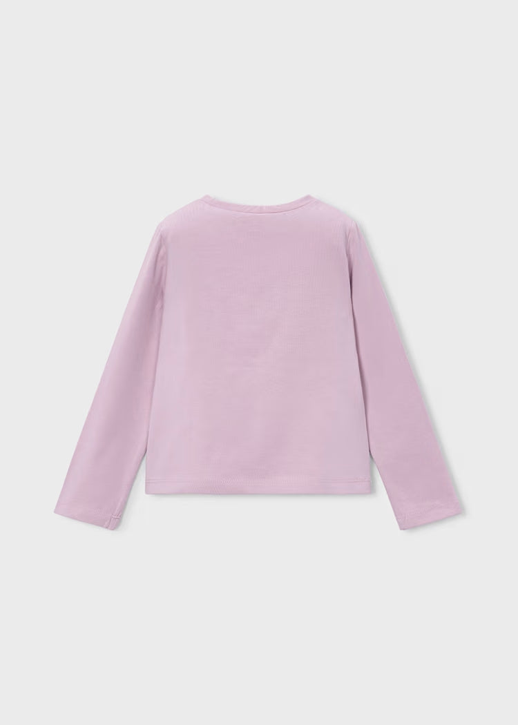T-shirt con fiore in velluto art.178-053 MAYORAL