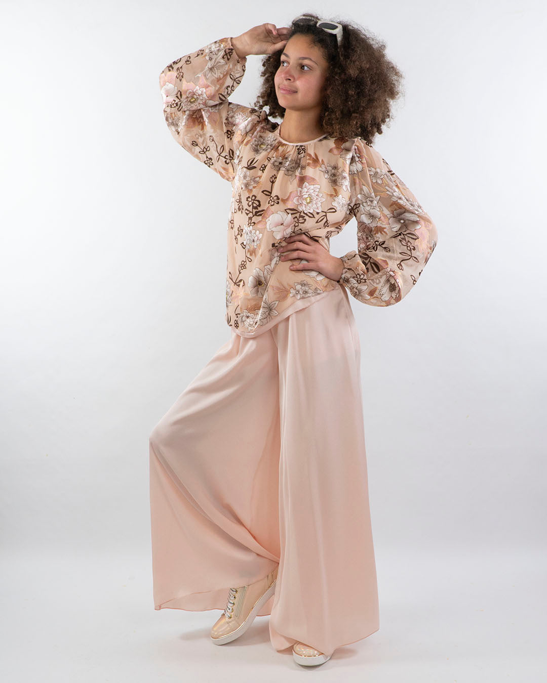 Camicia a fiori cangianti EMIELLE