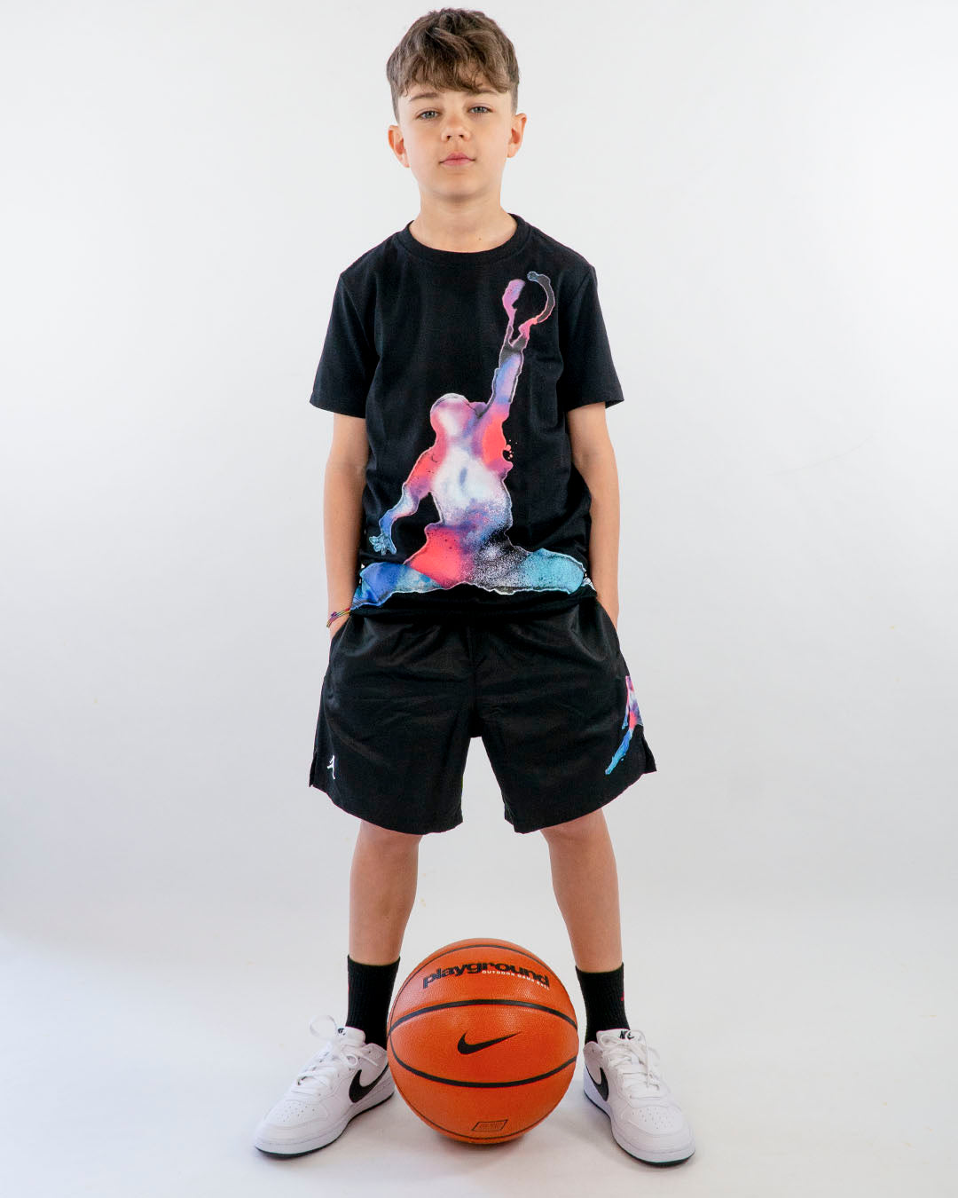T-shirt con stampa multicolor JORDAN