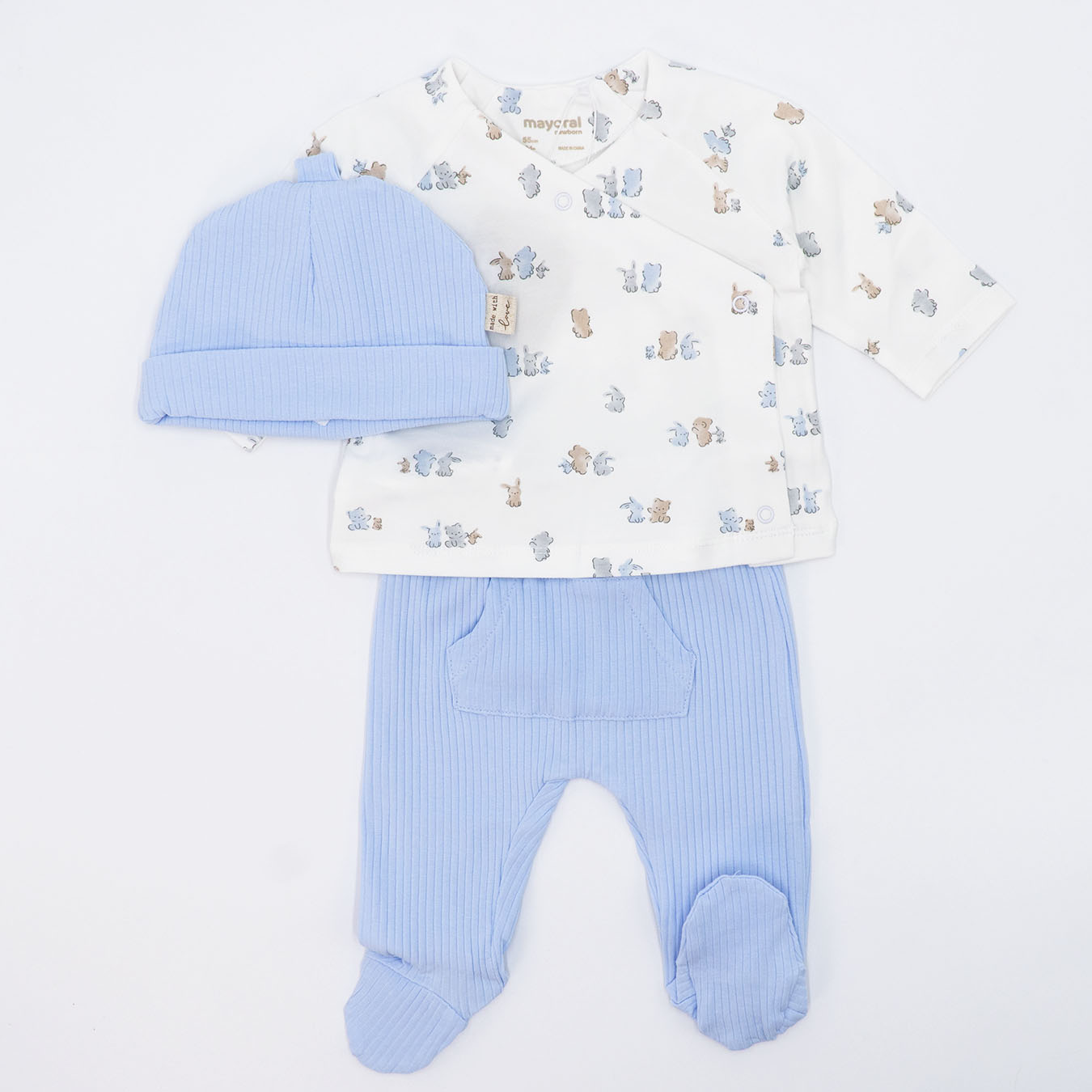 Completo 2 pz.a costine + cappellino MAYORAL