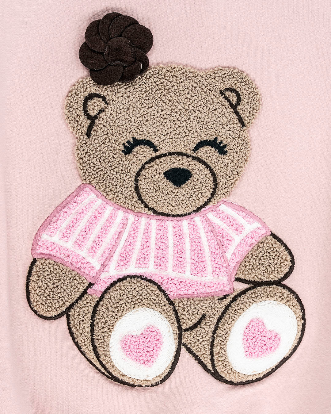 Tuta 2 pz. felpata con orsetto in spugna I DO