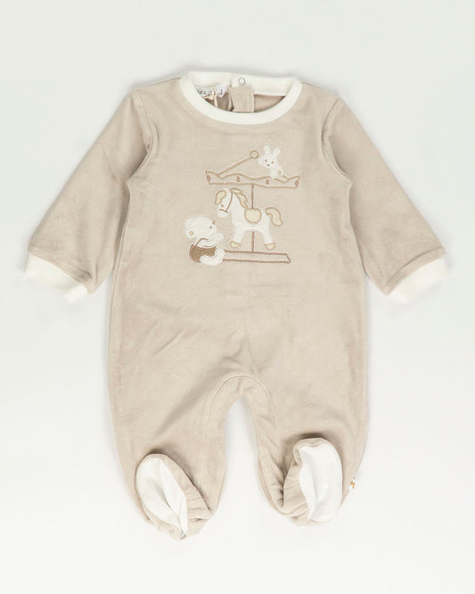 Tutina in ciniglia con giostrina MELBY