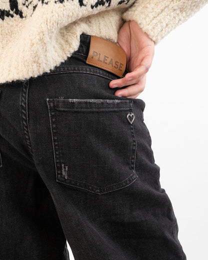 Jeans elasticizzato a paracadute Please