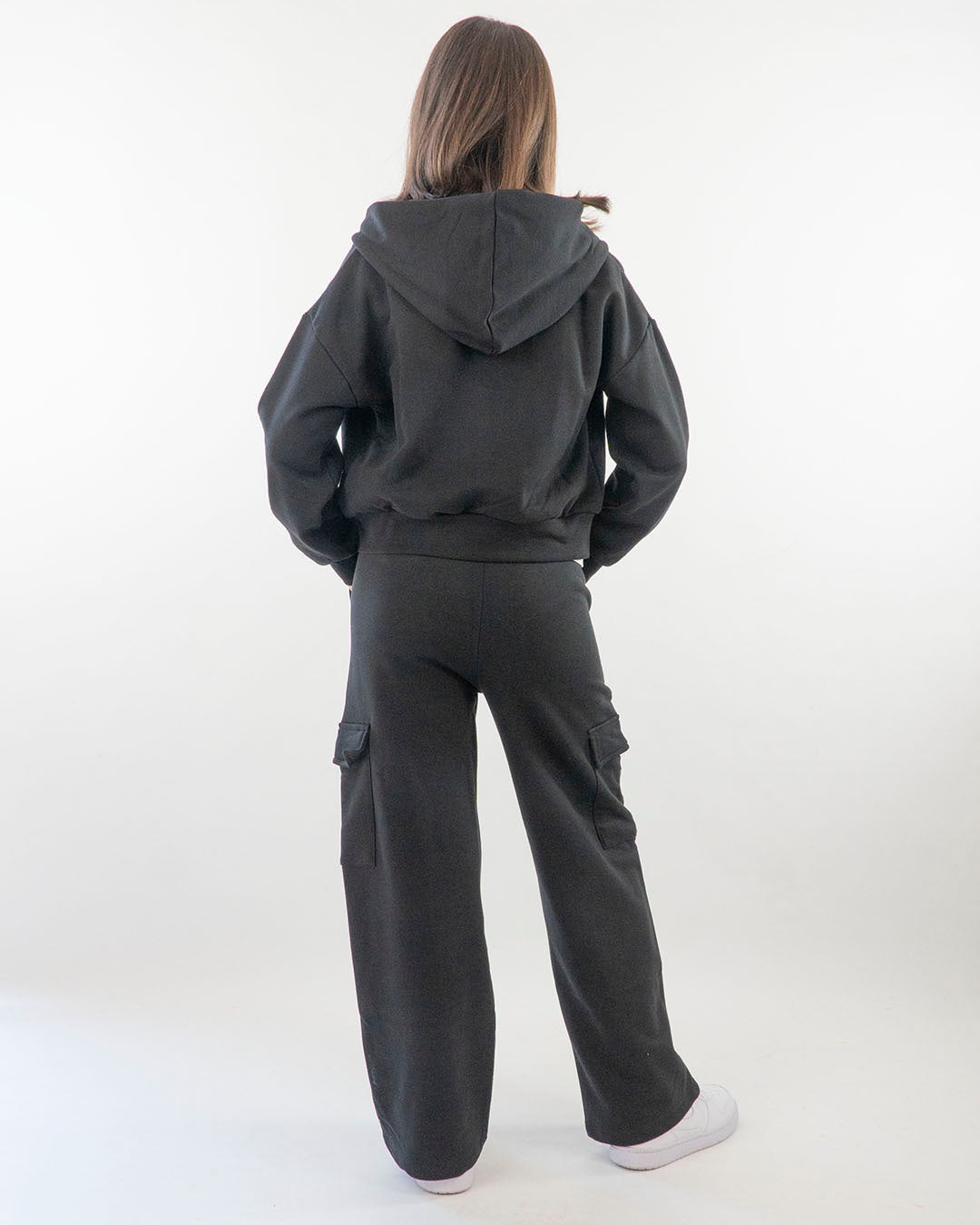 Felpa aperta a peso medio con scritte  I DO