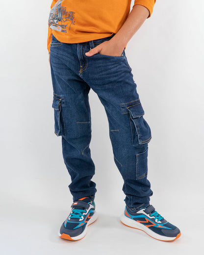 Jeans cargo in denim elasticizzato MAYORAL