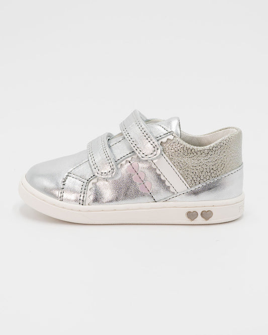 Scarpa argentata in pelle con strappi PRIMIGI