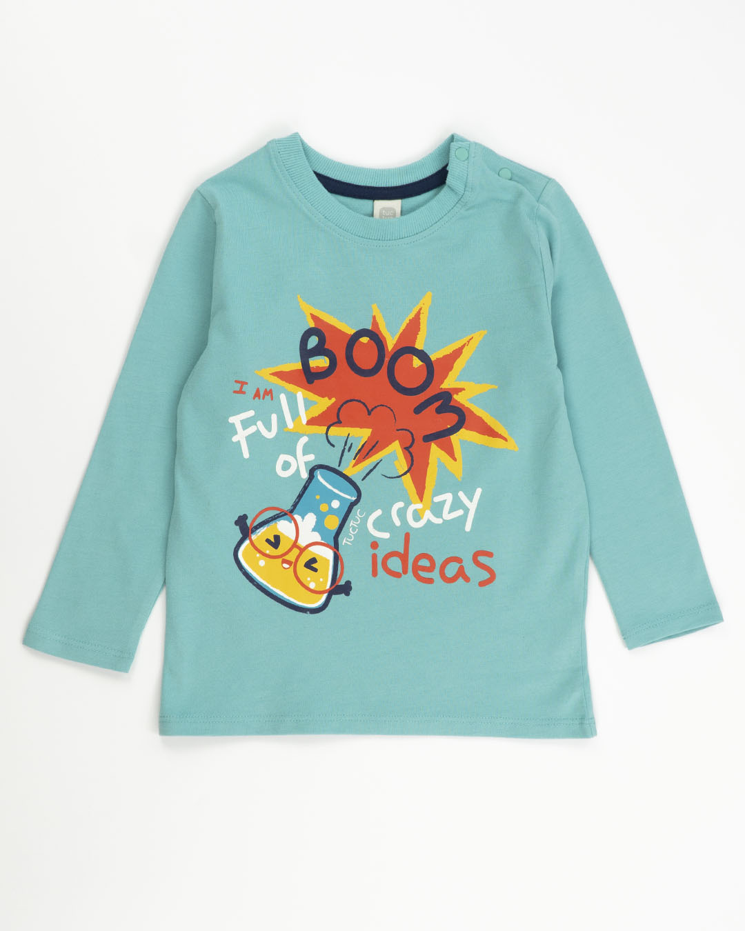 T-shirt manica lunga con stampa Boom TUC TUC