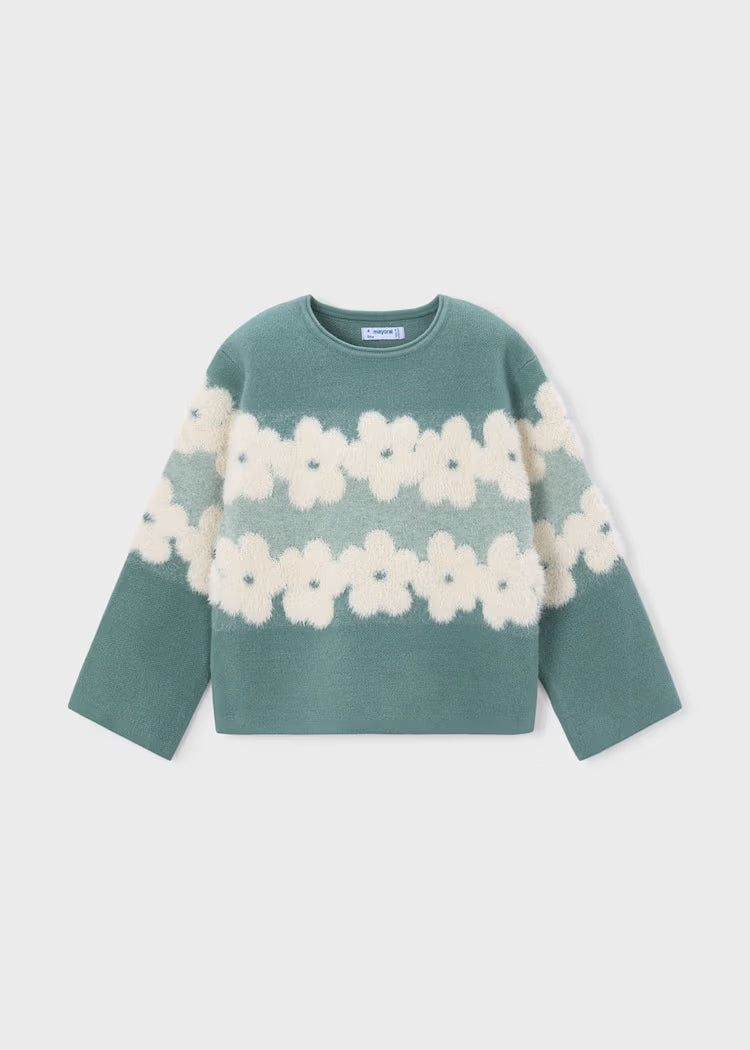 Maglione con fiori in pelo art.4.317-042 MAYORAL