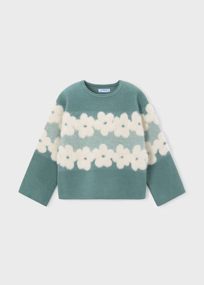 Maglione con fiori in pelo art.4.317-042 MAYORAL