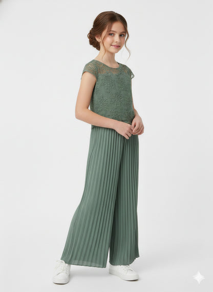 Tuta plissettata con pizzo art.6871-45 MAYORAL