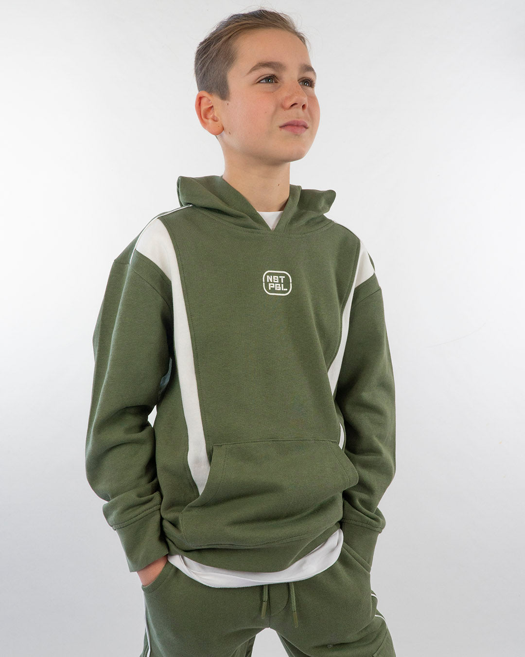 Tuta bicolor felpata con pantaloni cargo I DO