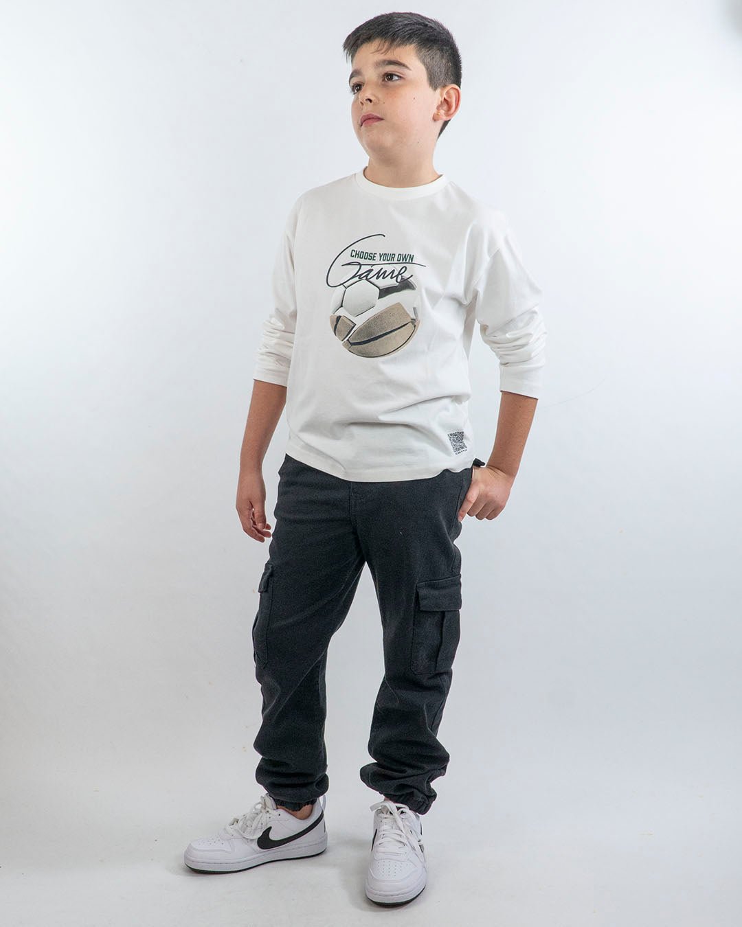 T-shirt manica lunga con palloni MAYORAL