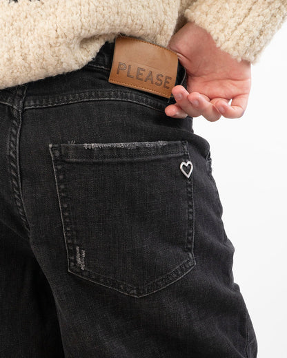 Jeans elasticizzato a paracadute Please