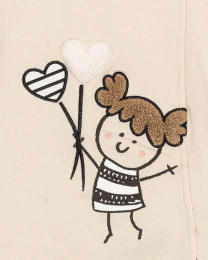 Abito in felpa con bimba con palloncini MAYORAL