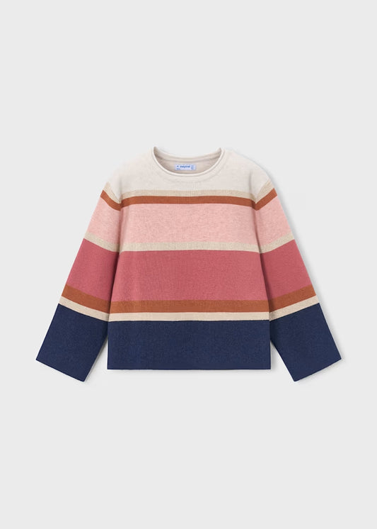 Maglione a righe con lurex art.4.317-041 MAYORAL
