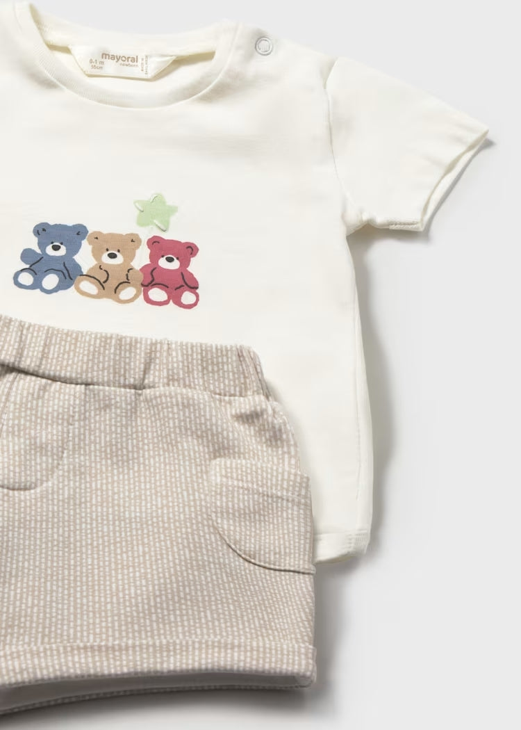 Completo 2 pezzi con pantaloncino rigato MAYORAL