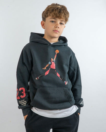 Felpa chiusa felpata con stampa fonte retro JORDAN