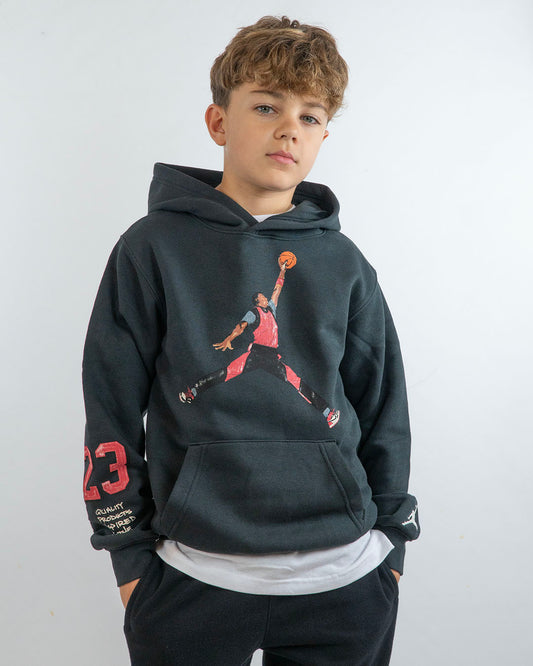 Felpa chiusa felpata con stampa fonte retro JORDAN