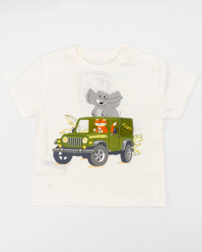 T-shirt manica corta con animali in Jeep MAYORAL