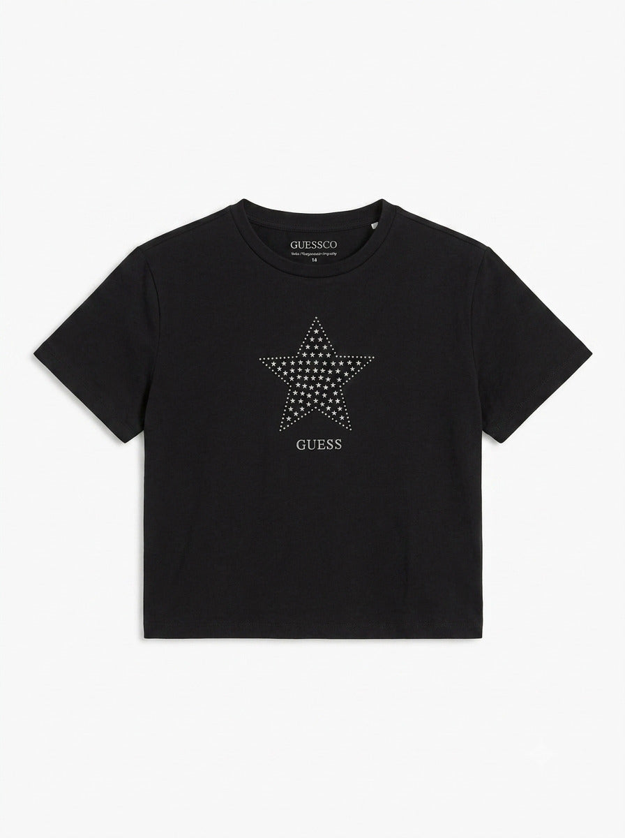 T-shirt con stella J6RI05K6YW4-JBLK GUESS