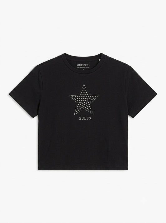 T-shirt con stella J6RI05K6YW4-JBLK GUESS