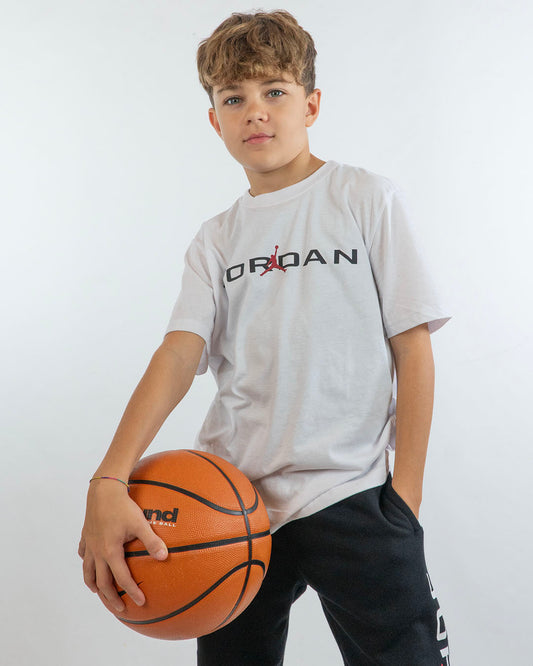 T-shirt manica corta con scritta JORDAN