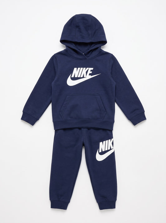 Tuta felpata scritta argento art.86L135-UT4 NIKE