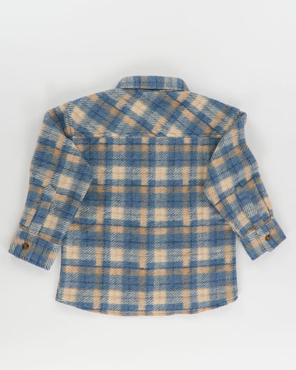 Camicia felpata a quadri con tasche I DO