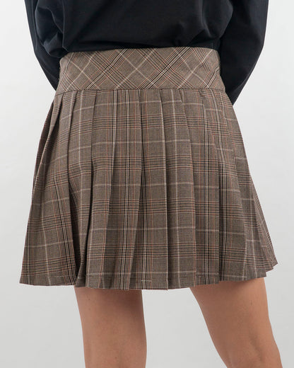 Gonna a quadri a pieghe GUESS