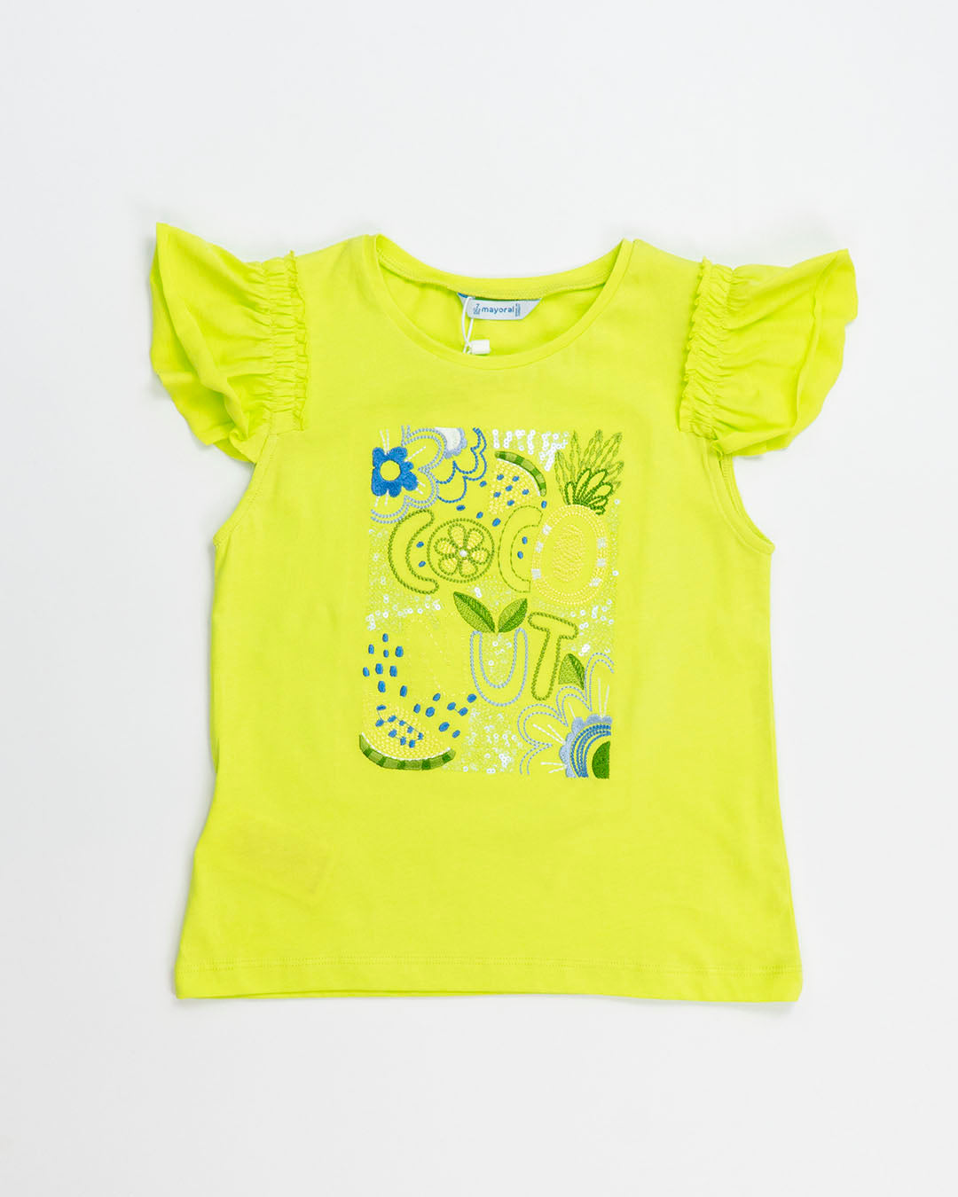 T-Shirt smanicata applicazioni coconut