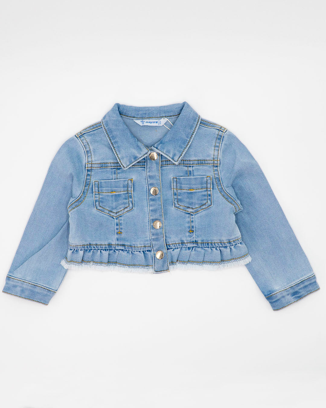 Giubbotto jeans con bordi sfrangiati MAYORAL