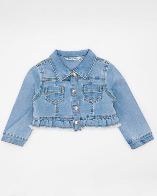 Giubbotto jeans con bordi sfrangiati MAYORAL