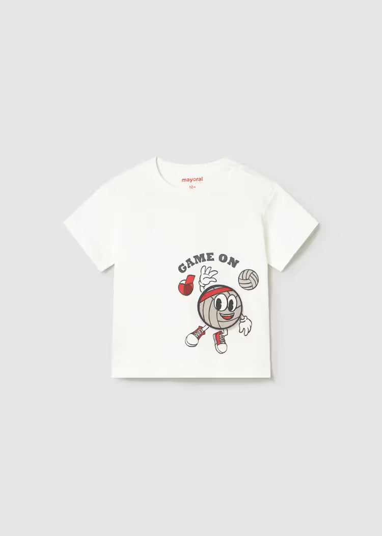 T-shirt in cotone con palla art.1006-89 MAYORAL