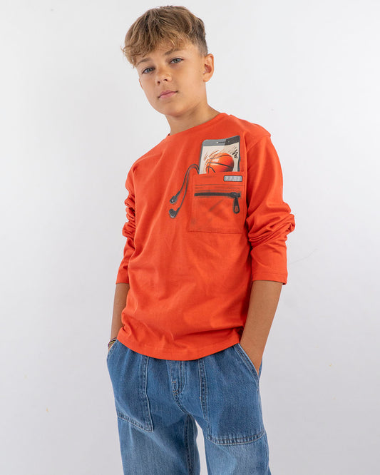 T-shirt manica lunga con taschino MAYORAL