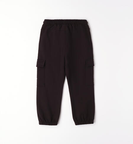 Pantaloni cargo in cotone con elastico I DO