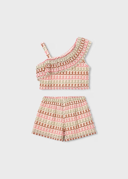 Top+short in crochet fantasia art.3225-59  MAYORAL